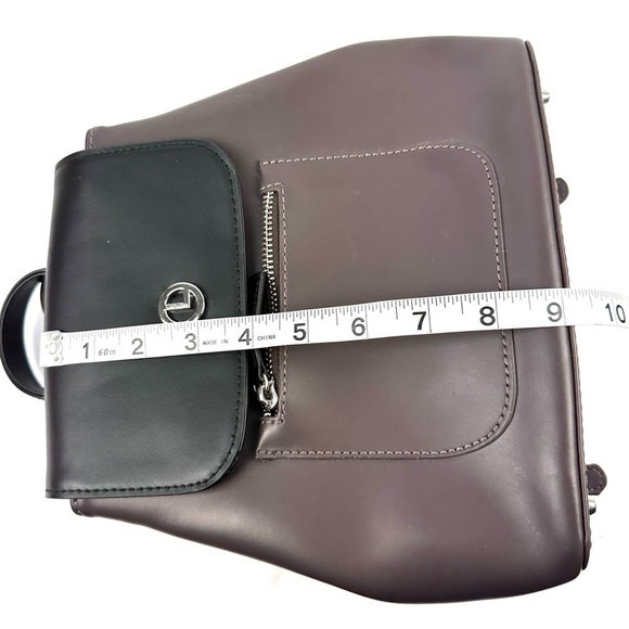 L Credi Backpack Black Brown Taupe Made In‎ Italy Faux Leather Rucksack Womens main image 10